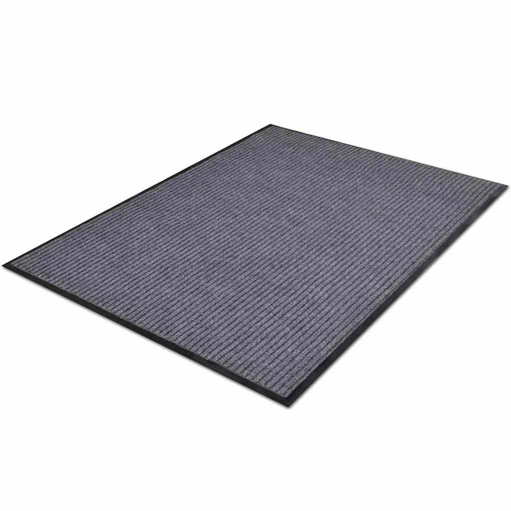PVC Door Mats Grey 90x60 cm 2