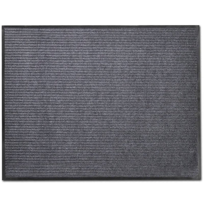 PVC Door Mats 2 pcs Grey 90x60 cm