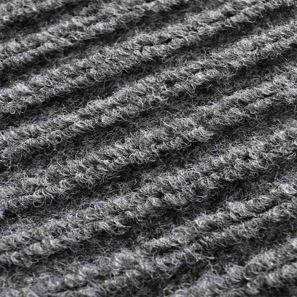 PVC Door Mats Grey 90x60 cm 2