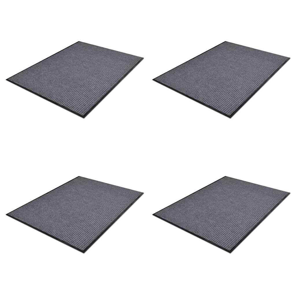 PVC Door Mats Grey 90x60 cm 4