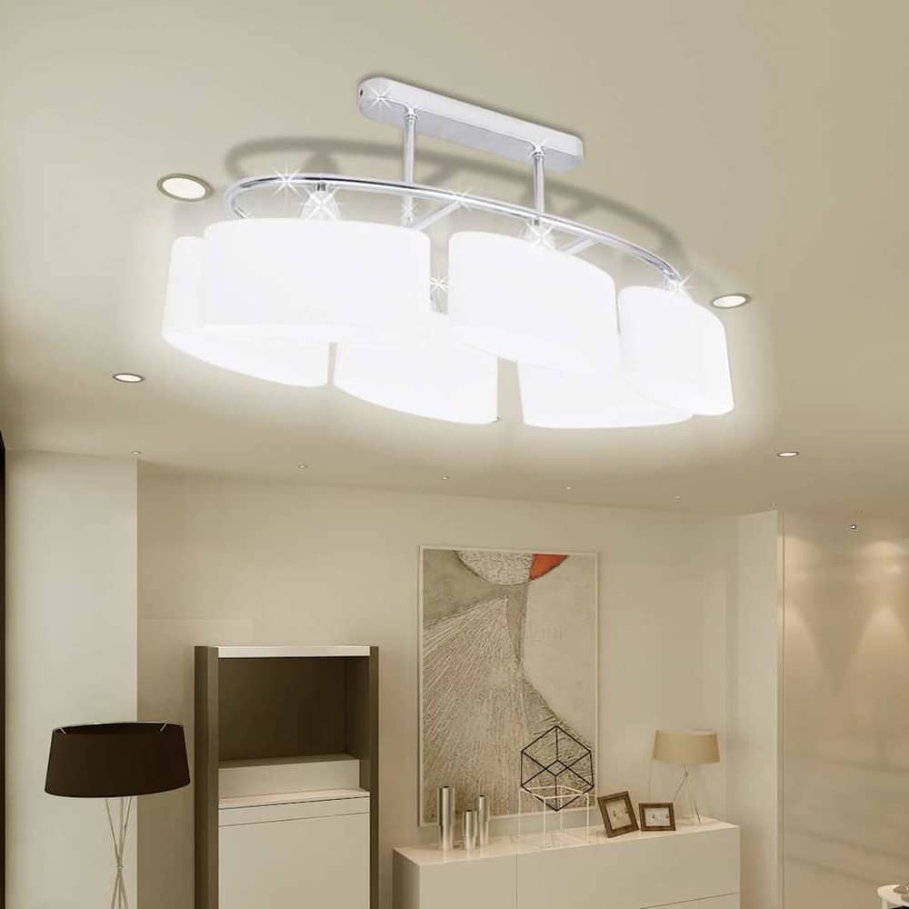 Ceiling Lamp Ellipsoid Glass Shades