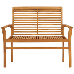 vidaXL Garden Bench 112 cm Solid Teak Wood 2