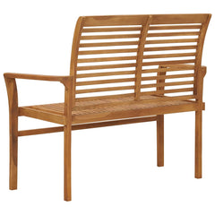 vidaXL Garden Bench 112 cm Solid Teak Wood 3