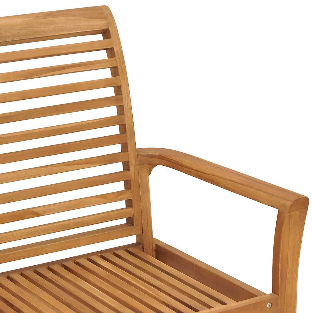 vidaXL Garden Bench 112 cm Solid Teak Wood 5