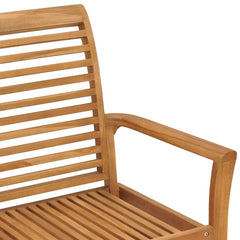 vidaXL Garden Bench 112 cm Solid Teak Wood 5