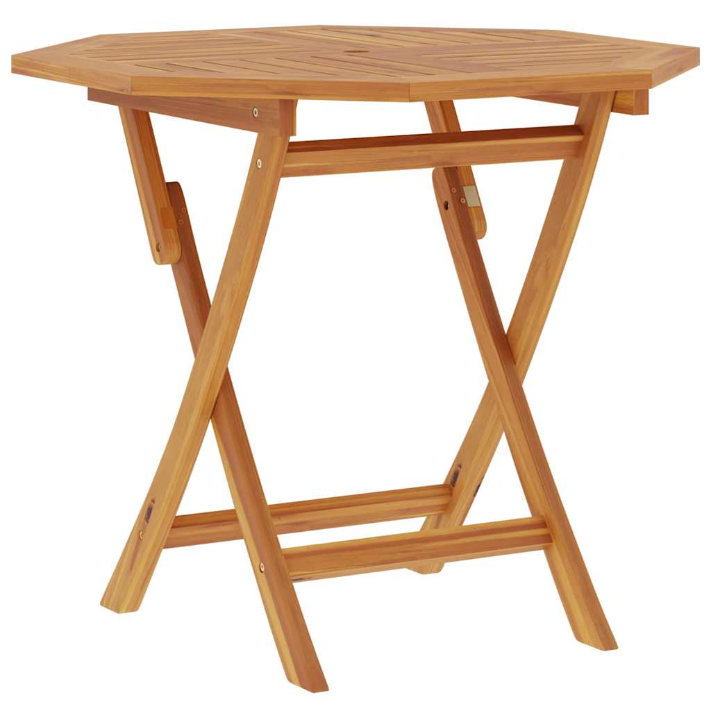 47418 vidaXL Folding Garden Table 85x85x76 cm Solid Teak Wood 4