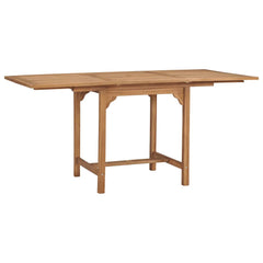47420 vidaXL Extending Garden Table (110-160)x80x75cm Solid Teak Wood 2