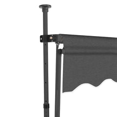 vidaXL Retractable Awning | Anthracite | Polyester | Small | Retractable 4