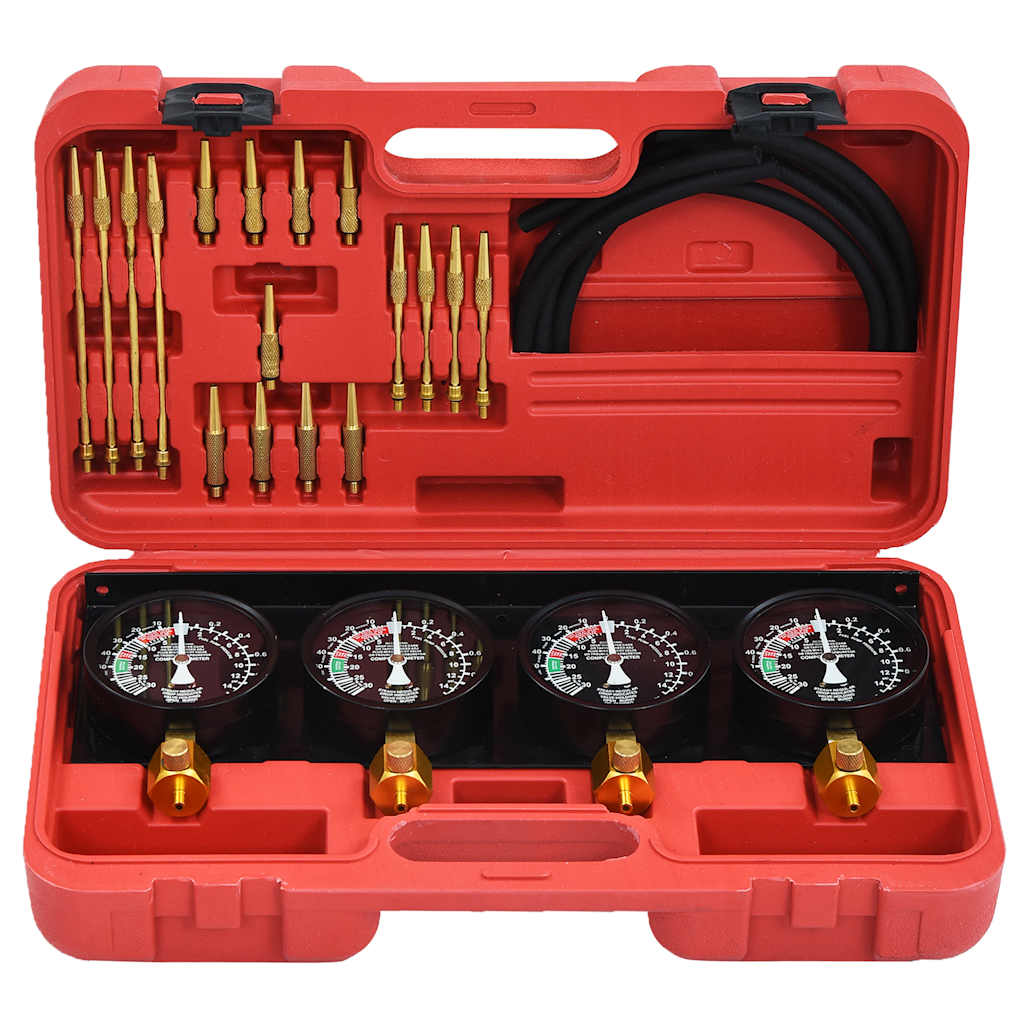210562 vidaXL Carburetor Vacuum Synchronizer Gauge Tool Kit 2