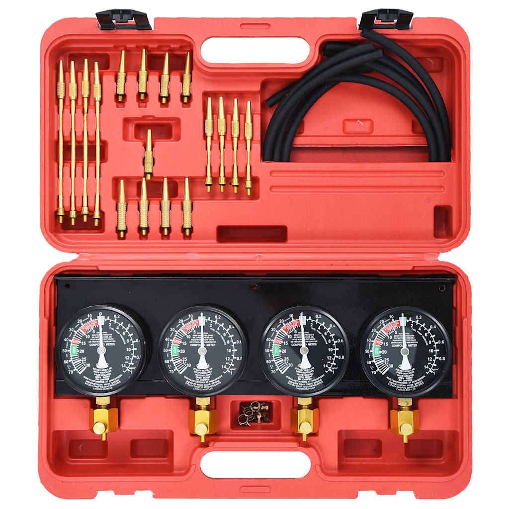 210562 vidaXL Carburetor Vacuum Synchronizer Gauge Tool Kit 4