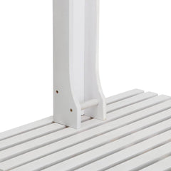 vidaXL Garden Shower White Wood 4