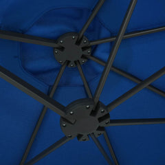 vidaXL Garden Parasol with Aluminium Pole 460x270 cm Blue 6