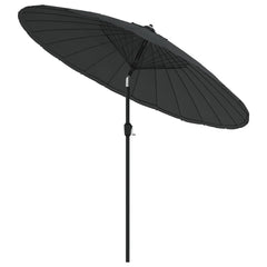 vidaXL Garden Parasol with Aluminium Pole 250 cm Anthracite 3