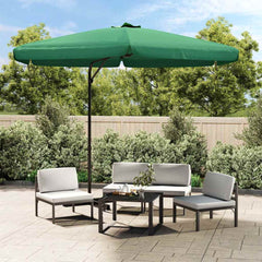 Garden Parasol with Steel Pole 300 cm Green