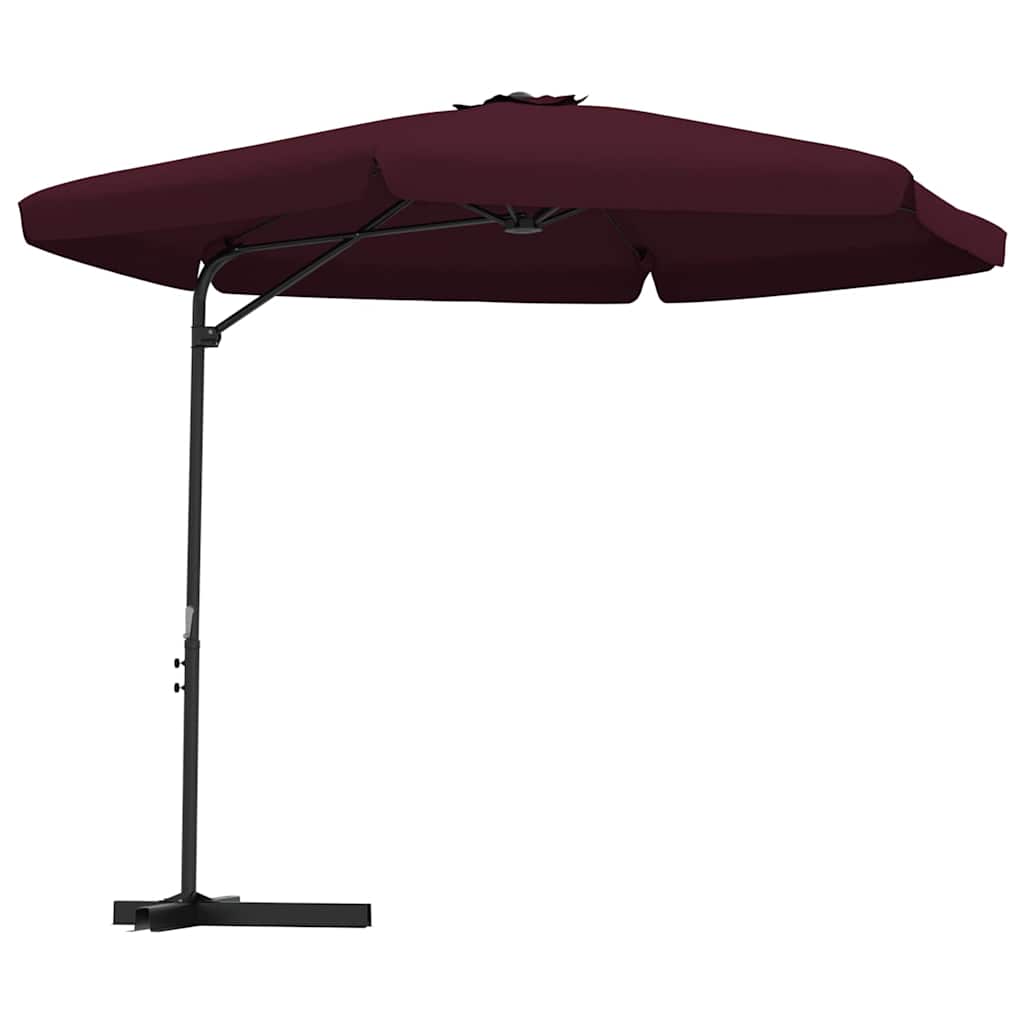 Garden Parasol with Steel Pole 300 cm Bordeaux red