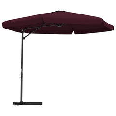 Garden Parasol with Steel Pole 300 cm Bordeaux red
