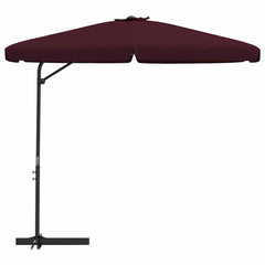 Garden Parasol with Steel Pole 300 cm Bordeaux red