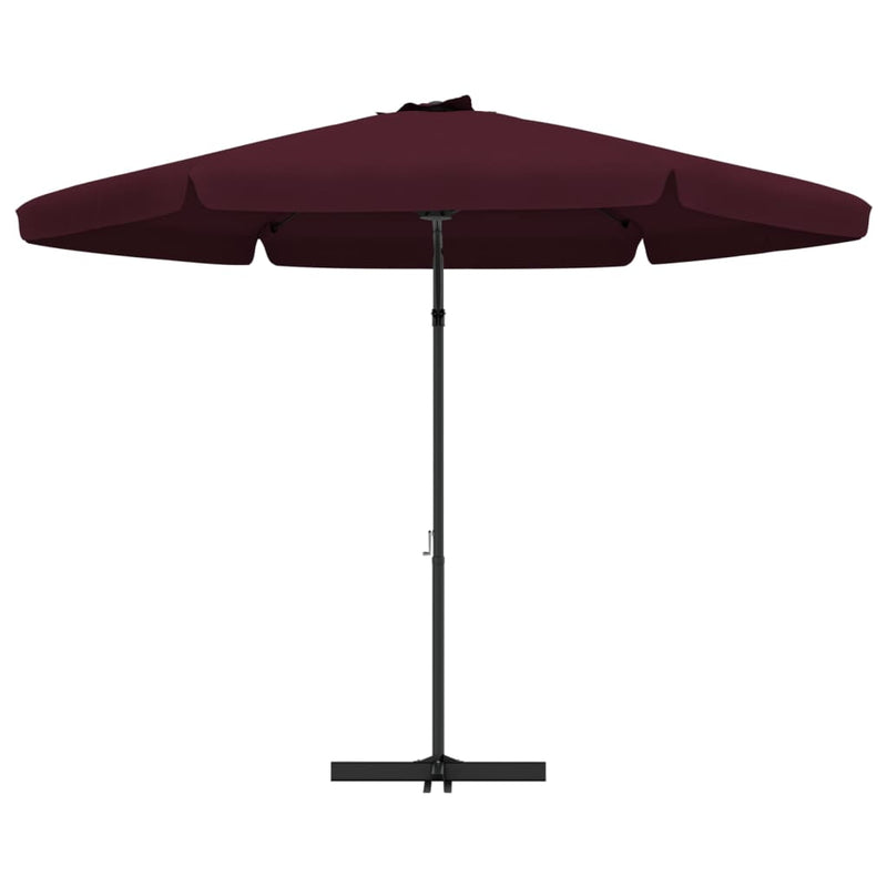 Outdoor Parasol with Steel Pole 300 cm Bordeaux Red