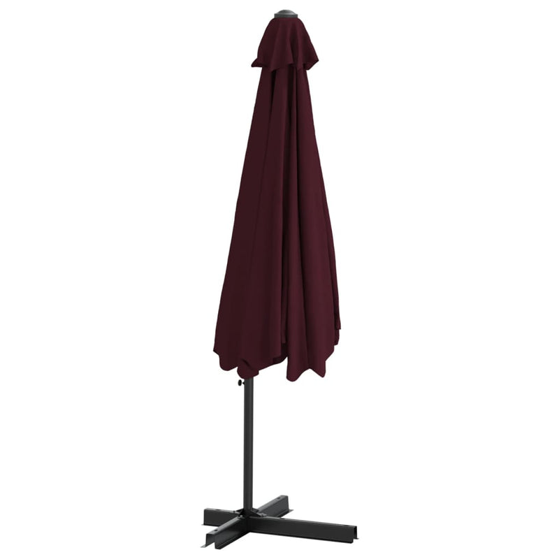 Outdoor Parasol with Steel Pole 300 cm Bordeaux Red