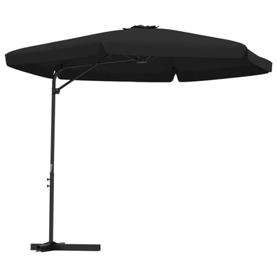 Outdoor Parasol with Steel Pole 300 cm Black