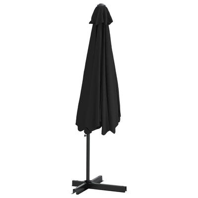 Outdoor Parasol with Steel Pole 300 cm Black