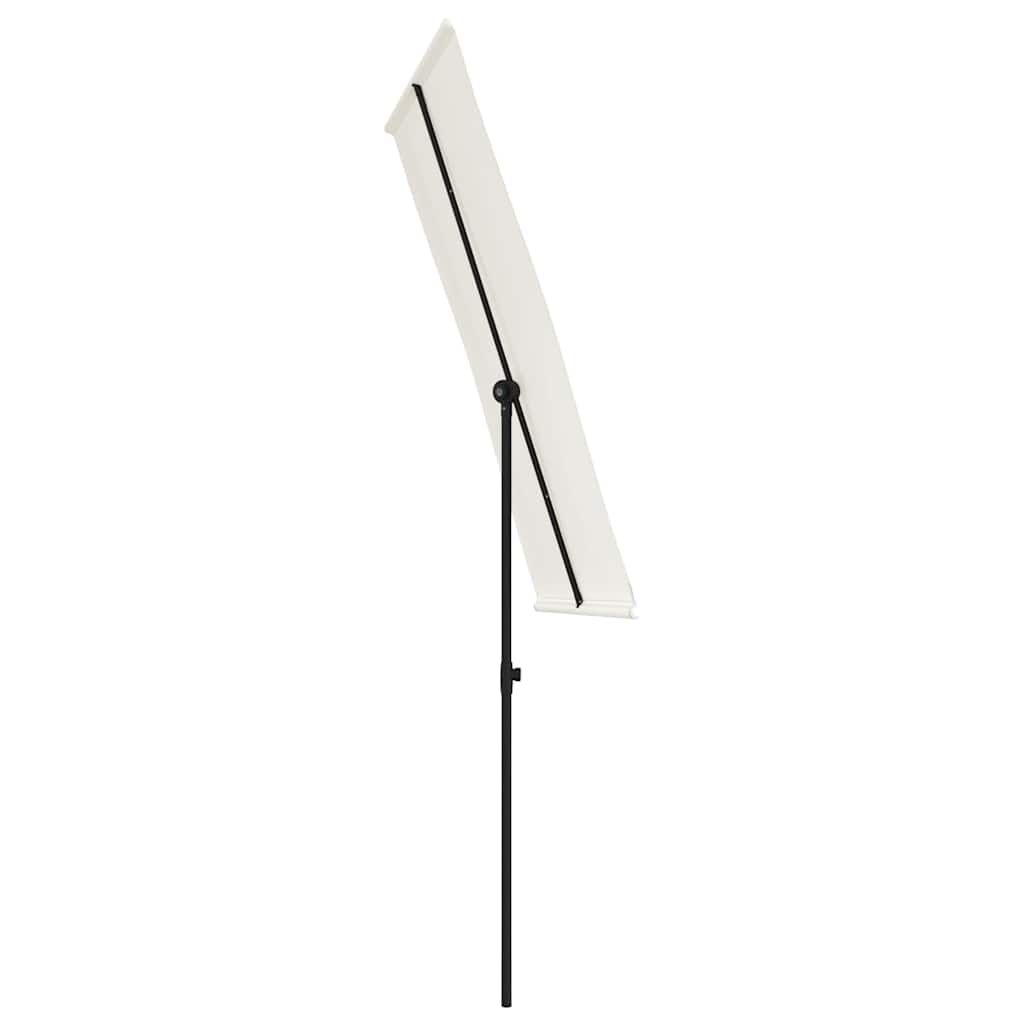 vidaXL Garden Parasol | Sand White | Aluminium | Medium | Rotatable 5