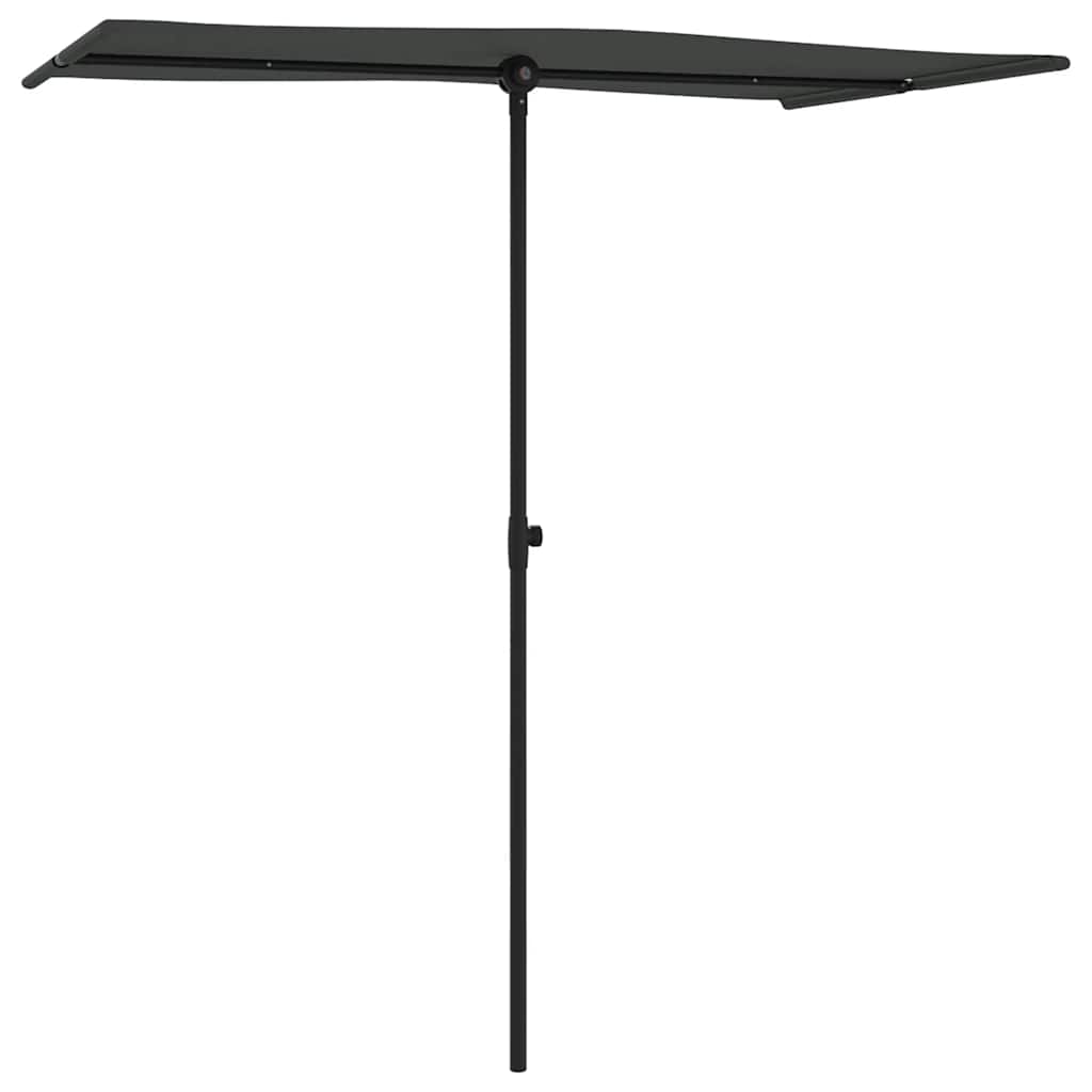 vidaXL Garden Parasol | Anthracite | Polyester, Aluminium | 180 x 110 x 208 cm 3