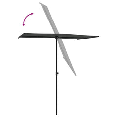 vidaXL Garden Parasol | Anthracite | Polyester, Aluminium | 180 x 110 x 208 cm 6