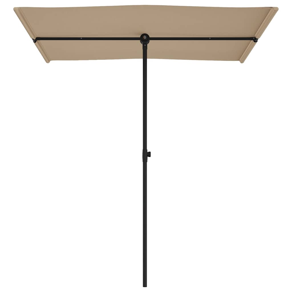 vidaXL Garden Parasol | Taupe | Polyester, Aluminium | 180x110 cm | Rotatable 4