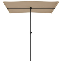 vidaXL Garden Parasol | Taupe | Polyester, Aluminium | 180x110 cm | Rotatable 4