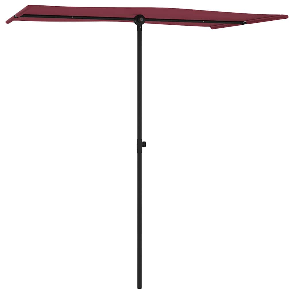 vidaXL Garden Parasol | Bordeaux Red | Polyester, Aluminium | Medium 3