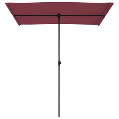 vidaXL Garden Parasol | Bordeaux Red | Polyester, Aluminium | Medium 4