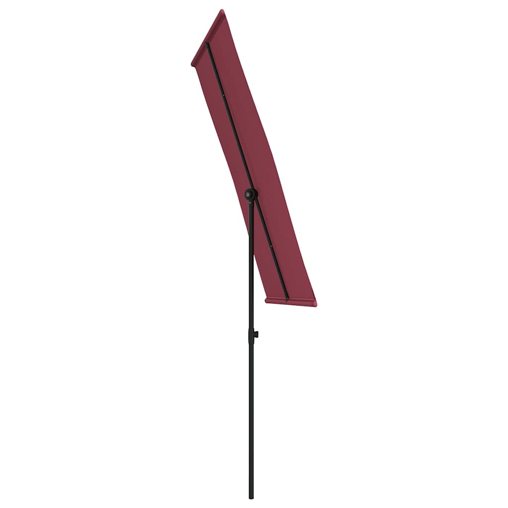 vidaXL Garden Parasol | Bordeaux Red | Polyester, Aluminium | Medium 5