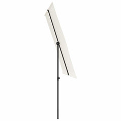 vidaXL Garden Parasol with Aluminium Pole 2x1.5 m Sand White 5