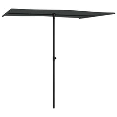 vidaXL Garden Parasol | Anthracite | Polyester | Medium |  Height-Adjustable 3
