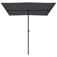 vidaXL Garden Parasol | Anthracite | Polyester | Medium |  Height-Adjustable 4