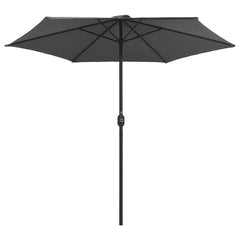 Garden Parasol with Aluminium Pole 270x246 cm Anthracite