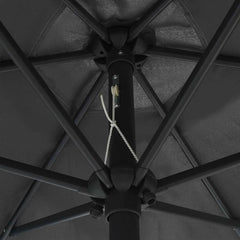 Garden Parasol with Aluminium Pole 270x246 cm Anthracite