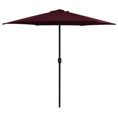 Garden Parasol with Aluminium Pole 270x246 cm Bordeaux red