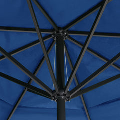 vidaXL Garden Parasol with Aluminium Pole 500 cm Azure Blue 5