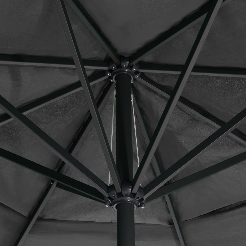 vidaXL Garden Parasol | Anthracite | Polyester, Aluminium, Steel 5