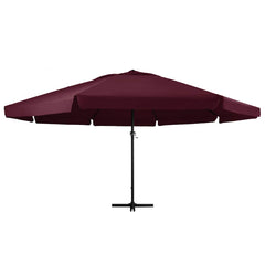 Garden Parasol with Aluminium Pole Bordeaux red 600 cm