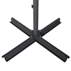 vidaXL Garden Parasol with Aluminium Pole 600 cm Terracotta 4