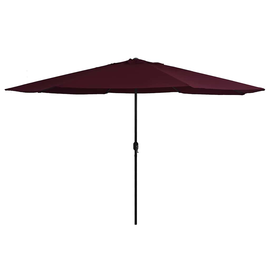 vidaXL Garden Parasol with Metal Pole 390 cm Bordeaux Red 1