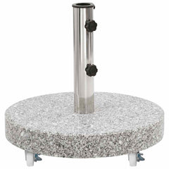 vidaXL Parasol Base Granite 30 kg Round Grey 2