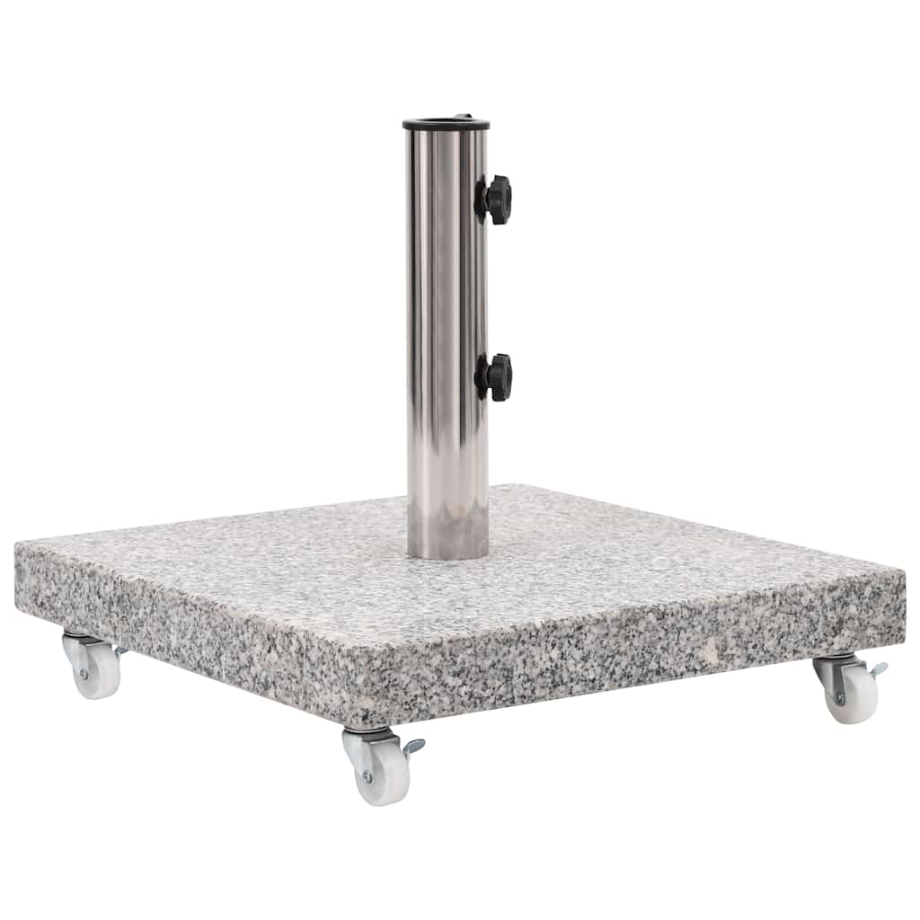 vidaXL Parasol Base Granite 30 kg Square Grey 2