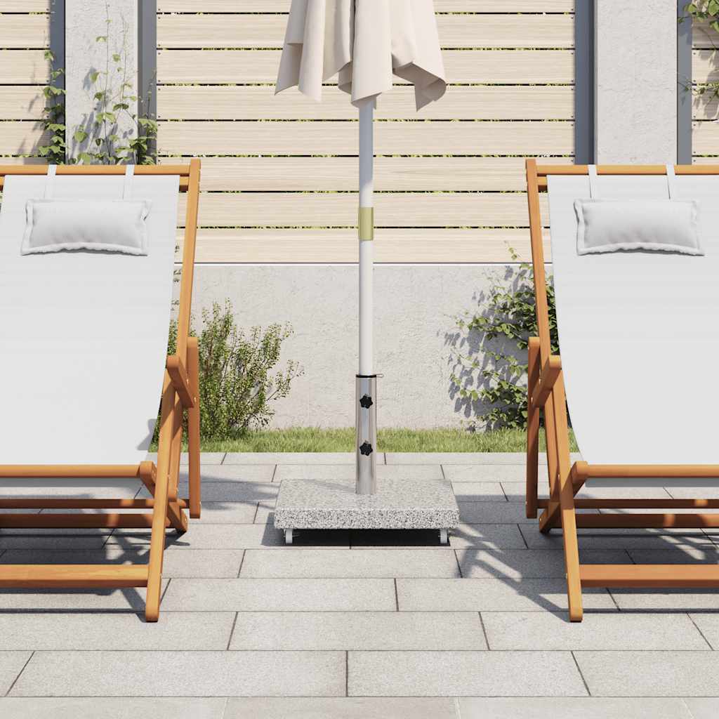 vidaXL Parasol Base Granite 30 kg Square Grey 3
