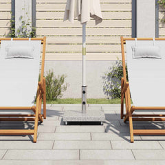 vidaXL Parasol Base Granite 30 kg Square Grey 3