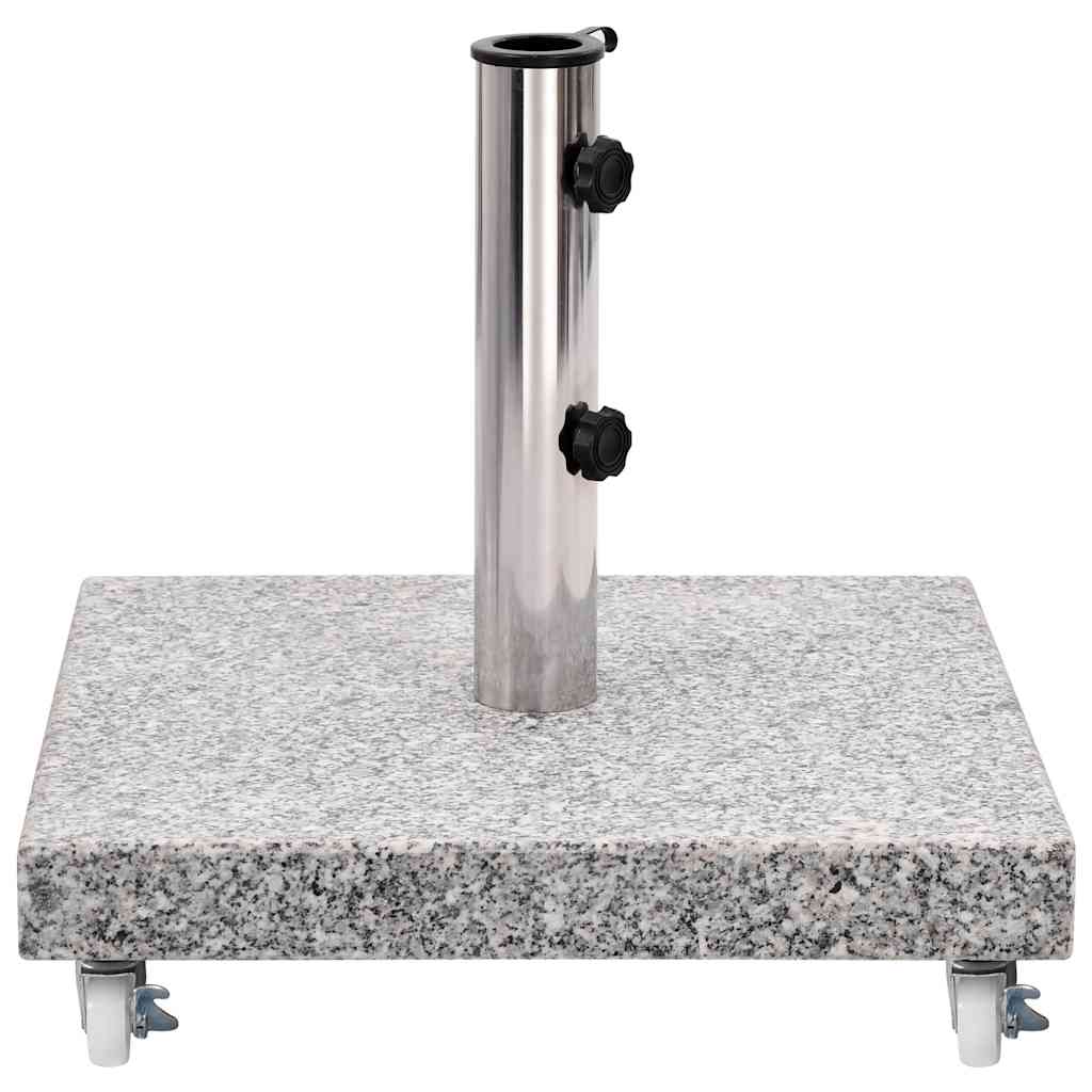 vidaXL Parasol Base Granite 30 kg Square Grey 4