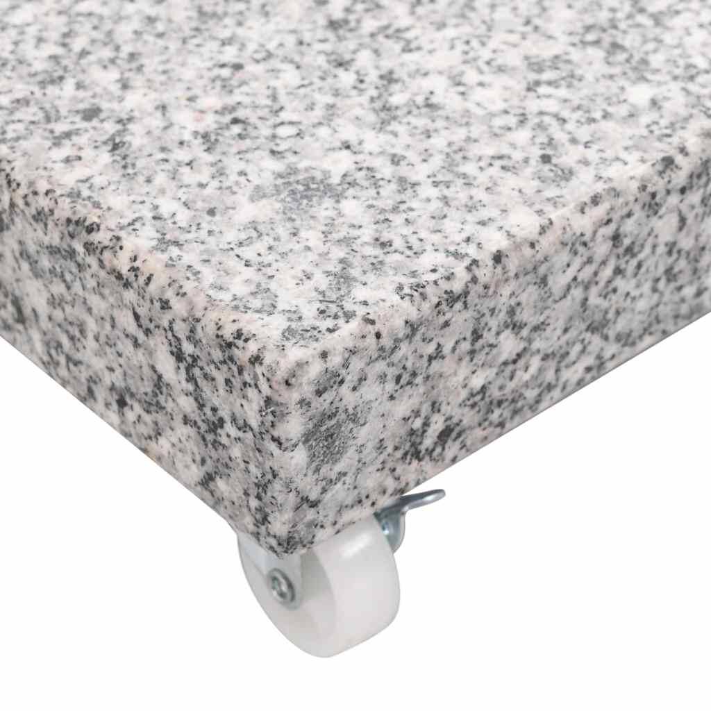 vidaXL Parasol Base Granite 30 kg Square Grey 5